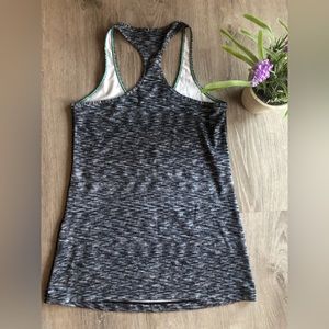 Lululemon Athletica Tank Top, Size 8 in Blue and White color.